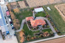 District Niederhochstadt in Hochstadt in the state Rhineland-Palatinate, Germany from a drone