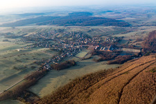 Zinswiller in the state Bas-Rhin, France seen from above