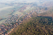 Offwiller in the state Bas-Rhin, France from a drone