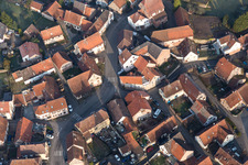 Weiterswiller in the state Bas-Rhin, France out of the air