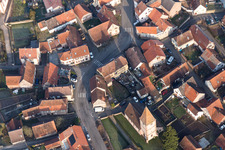 Weiterswiller in the state Bas-Rhin, France seen from above