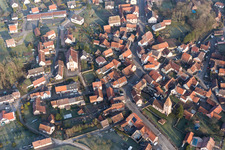 Weiterswiller in the state Bas-Rhin, France from the plane