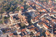 Neuwiller-lès-Saverne in the state Bas-Rhin, France from above