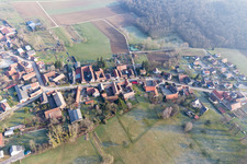 Oblique view of Geiswiller in the state Bas-Rhin, France