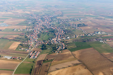 Seebach in the state Bas-Rhin, France seen from a drone