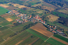 Village overview from the east in Hergersweiler in the state Rhineland-Palatinate, Germany