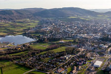 Aerial view of (Burgundy) in Autun in the state Saone et Loire, France