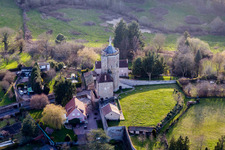 (Burgundy) in Autun in the state Saone et Loire, France from a drone