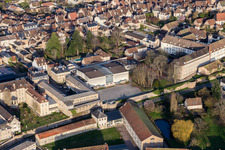 (Burgundy) in Autun in the state Saone et Loire, France seen from above