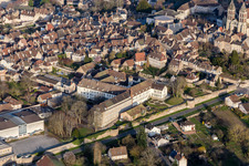 (Burgundy) in Autun in the state Saone et Loire, France from the plane