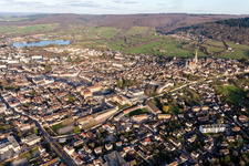 Drone recording of (Burgundy) in Autun in the state Saone et Loire, France
