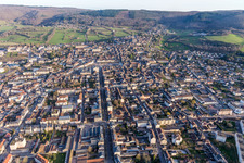 (Burgundy) in Autun in the state Saone et Loire, France from a drone