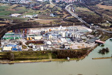 Stora Enso paper mill in the district Knielingen in Karlsruhe in the state Baden-Wuerttemberg, Germany