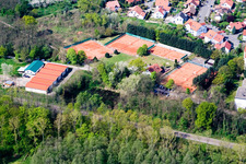 Drone recording of TC77 Jockgrim eV in Jockgrim in the state Rhineland-Palatinate, Germany