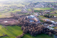 Aerial photograpy of Former steelworks (Burgundy) in Épinac in the state Saone et Loire, France