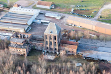 Former steelworks (Burgundy) in Épinac in the state Saone et Loire, France out of the air