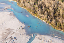 Aerial view of Madonna di Loreto in the state Friuli Venezia Giulia, Italy