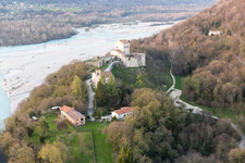 Aerial photograpy of San Pietro in the state Friuli Venezia Giulia, Italy