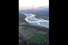 Oblique view of Cimano in the state Friuli Venezia Giulia, Italy