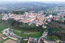 San Daniele del Friuli in the state Udine, Italy seen from above