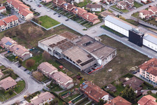San Daniele del Friuli in the state Udine, Italy viewn from the air