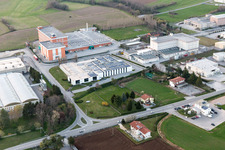 Zona Industriale Prosciutti in the state Friuli Venezia Giulia, Italy from above