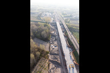 Aerial photograpy of Ronchis in the state Udine, Italy