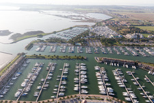 Aerial photograpy of Aprilia Marittima in the state Friuli Venezia Giulia, Italy