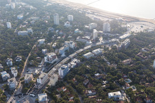 Lignano Pineta in the state Friuli Venezia Giulia, Italy from the plane