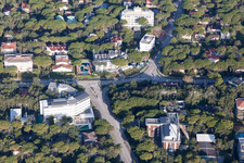 Lignano Riviera in the state Friuli Venezia Giulia, Italy from the drone perspective