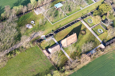 Aerial view of Cedrugno in the state Veneto, Italy