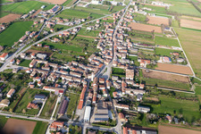 Aerial view of Silvella in the state Friuli Venezia Giulia, Italy