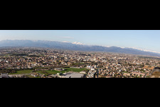 Panorama in Basaldella in the state Friuli Venezia Giulia, Italy