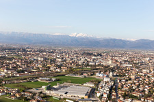 Oblique view of Basaldella in the state Friuli Venezia Giulia, Italy
