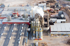 Aerial photograpy of Bicinicco in the state Udine, Italy