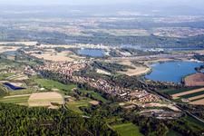 Scheibenhard in the state Bas-Rhin, France out of the air