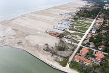 Drone image of Lido degli Estensi in the state Emilia Romagna, Italy
