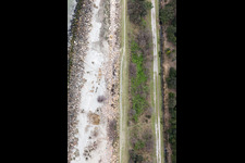 Bird's eye view of Borgo Manara in the state Emilia Romagna, Italy