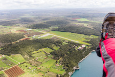 Drone recording of Vrsar in the state Gespanschaft Istrien, Croatia