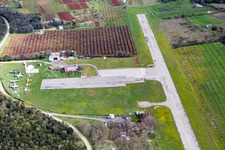 Drone image of Vrsar in the state Gespanschaft Istrien, Croatia