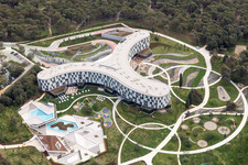 Aerial photograpy of Rovinj in the state Gespanschaft Istrien, Croatia