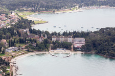Rovinj in the state Gespanschaft Istrien, Croatia from above