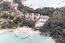 Rovinj in the state Gespanschaft Istrien, Croatia seen from above