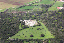 Aerial view of Kokuletovica in the state Gespanschaft Istrien, Croatia