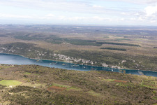 Oblique view of Rovinjsko Selo in the state Gespanschaft Istrien, Croatia