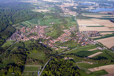 Drone recording of Scheibenhard in the state Bas-Rhin, France
