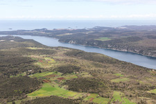 Rovinjsko Selo in the state Gespanschaft Istrien, Croatia seen from above