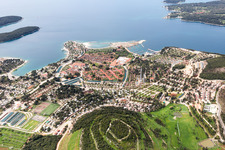 Vrsar in the state Gespanschaft Istrien, Croatia seen from a drone