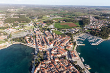 Poreč in the state Gespanschaft Istrien, Croatia out of the air