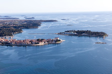 Aerial photograpy of Materada-Maj in the state Gespanschaft Istrien, Croatia